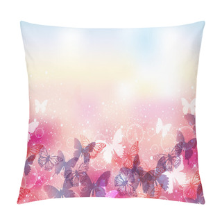 Personality  Background Of Butterflies Pillow Covers