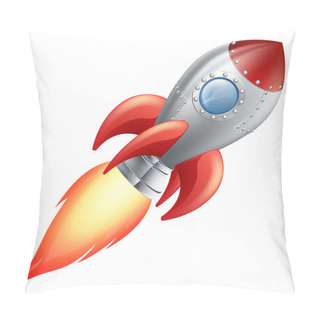 Personality  Cartoon Rocket Space Ship Pillow Covers