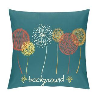 Personality  Floral Background Pillow Covers