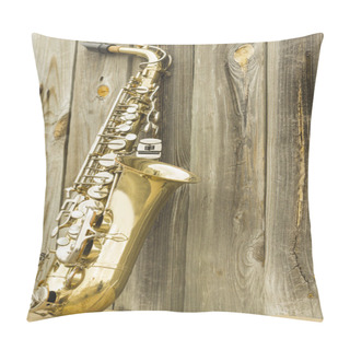Personality Saxophone Wooden Fence Pillow Covers