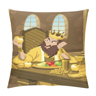 Personality  The Table Is Well Laden, But King Midas Will Remain Hungry, For Everything He Touches Turns To Gold. Pillow Covers