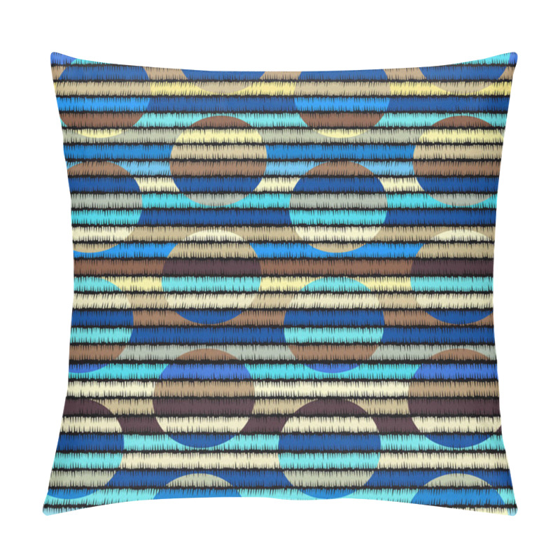 Personality  Seamless vector background in the bohemian style. pillow covers
