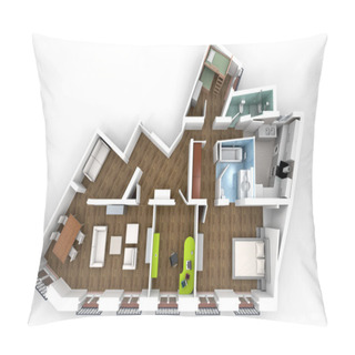 Personality  Home Distribution From Above Pillow Covers
