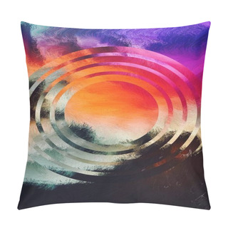 Personality  Abstract Colorful Geometrical Artwork,Abstract Graphical Art Background Texture,Modern Conceptual Art Pillow Covers