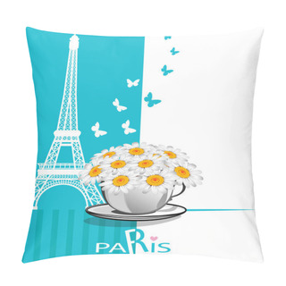Personality  Paris Cards Pillow Covers