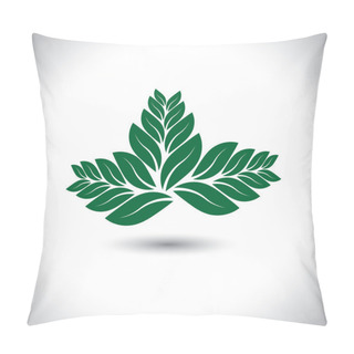 Personality  Herbal Medicine Icon, Natural Beauty Remedies Vector Icon Pillow Covers