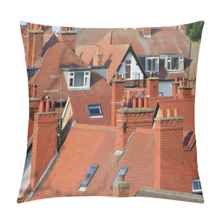 Personality  Red Tiled Roofs Of Modern Houses Pillow Covers