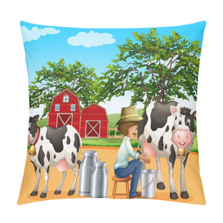 Personality  Milking Pillow Covers