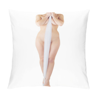Personality  Young Woman With Perfect Body Pillow Covers