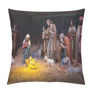Personality  The Nativity Scene. Pillow Covers