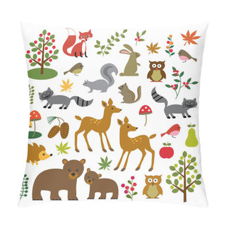 Personality  Woodland Clip Art Pillow Covers