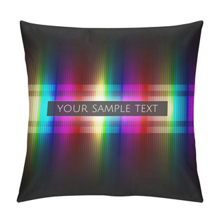 Personality  Vector Rainbow Background With Sample Text. Pillow Covers