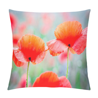 Personality  Blossom Poppy Flowers Pillow Covers