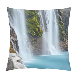 Personality  Tamul Waterfall On Tampaon River, Huasteca Potosina, Mexico Pillow Covers