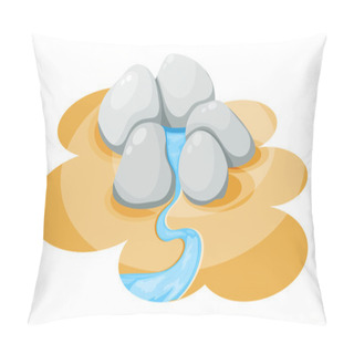 Personality  Cartoon Spring On A White Background. Illustration Of Spring Amo Pillow Covers