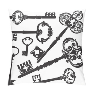 Personality  Antique Keys Pillow Covers