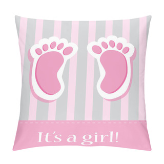 Personality  It's A Girl Baby Feet Pillow Covers