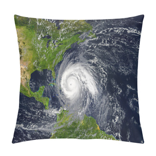 Personality  Satellite Observing Development Of Tropical Hurricane Approaching  Pillow Covers