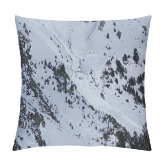 Personality  Small Avalanche Bottom View, Torla Resort,Spain Pillow Covers