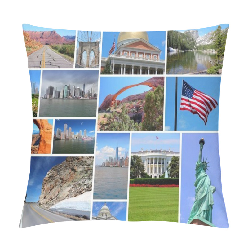Personality  United States collage pillow covers