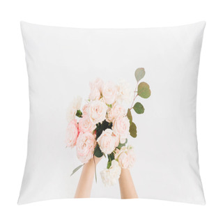 Personality  Bouquet In Girls Hands Pillow Covers