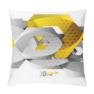 Personality  Vector 3d Hexagon Background Pillow Covers