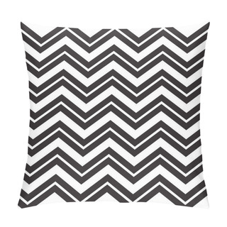 Personality  Seamless Zigzag Pattern Of Parallel Lines. Geometric Wave. Seamless Background With Horizontal Black Stripes Of Zig Zag On White Background. For Art, Print, Web Advertising, Home Decor, Textile, Fabric Print, Holiday Decoration Textile Pillow Covers