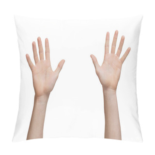 Personality  Two Hands Raised Up Pillow Covers