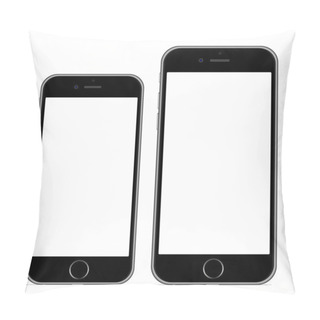 Personality  Brand New Realistic Mobile Phone Black Smartphone In Iphon Style Pillow Covers