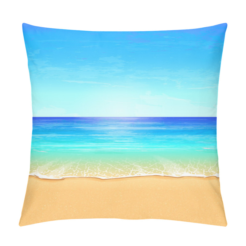 Personality  Seascape Vector Illustration Pillow Covers