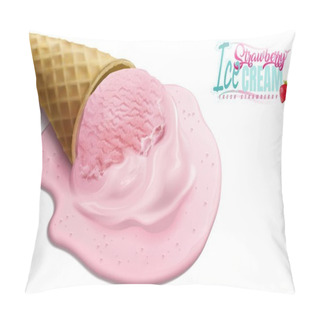 Personality  Melting Ice Cream Cone Pillow Covers