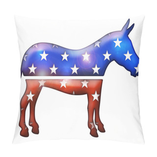 Personality  3D Democrat Donkey Symbol Pillow Covers