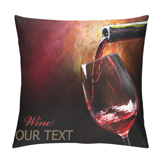 Personality  Red Wine Pillow Covers