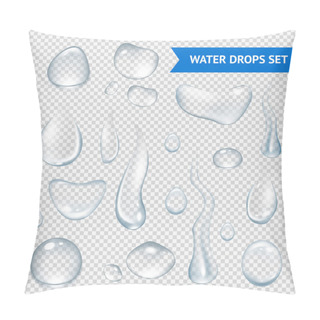 Personality  Water Drops Realistic Pillow Covers