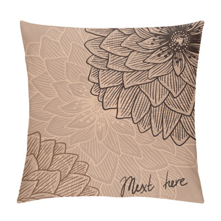 Personality  Background Of Abstract Retro Flowers Pillow Covers