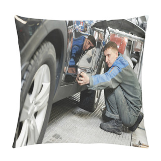 Personality  Automobile Car Body Paint Check Pillow Covers