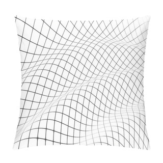 Personality  3D Grid Covered Curved Surface Pillow Covers
