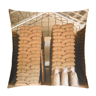 Personality  Coffee Beans Warehouse Pillow Covers
