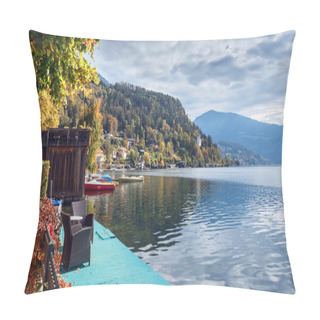 Personality  Autumn In The Town Of Millstatt Am See. Alps Mountains, Austria Pillow Covers