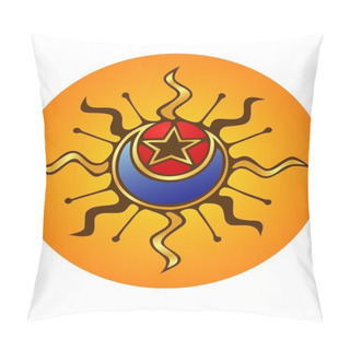 Personality  Sun, Moon, Star Pillow Covers