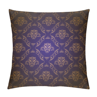Personality  Damask Seamless Floral Pattern Pillow Covers