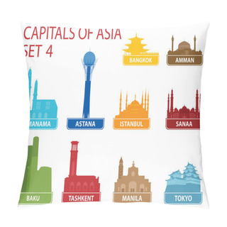 Personality  Capitals Of Asia Pillow Covers
