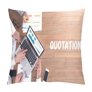 Personality  QUOTATION Word Concept On Desk Background Pillow Covers