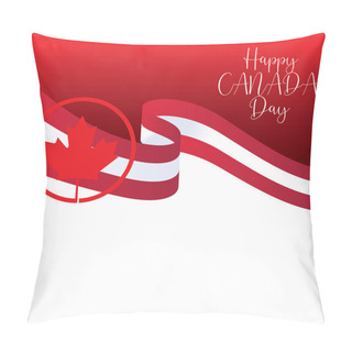 Personality  Happy Canada Day Vector Template - Vector Pillow Covers