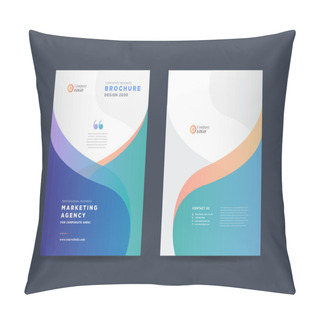 Personality  Business Brochure Cover Design Or Annual Report And Company Profile Cover Or Booklet And Catalog Cover Pillow Covers