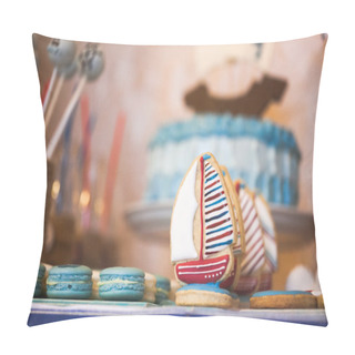 Personality  Dessert Table In Marina Style Pillow Covers