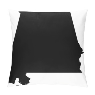 Personality  State Of Alabama Map Pillow Covers