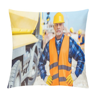 Personality  Construction Worker Pillow Covers