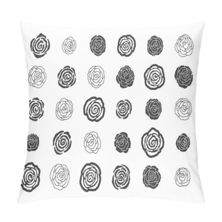 Personality  Hand Drawn Floral Decorative Design Elements Pillow Covers
