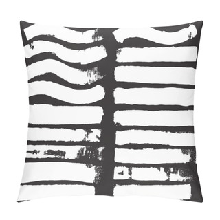Personality  Variety, White, Scratched Brush Strokes Pillow Covers